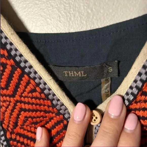 THML 5/$25 🎀 bohemian  mini sun dress S - Picture 4 of 6